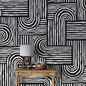 Linear Geometrical Wallpaper - Luzenandco