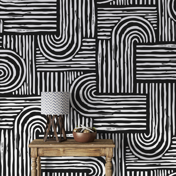 Linear Geometrical Wallpaper - Luzenandco
