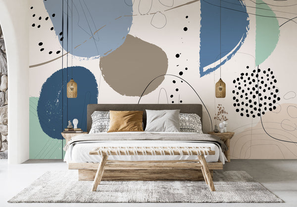 Geometric Abstract Pattern Wallpaper - Luzenandco