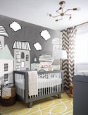 Cartoon Buildings Kids Wallpaper