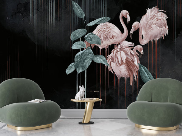 Wild life Tropical Self adhesive Wallpaper Peel and stick wallpaper - Luzen&Co
