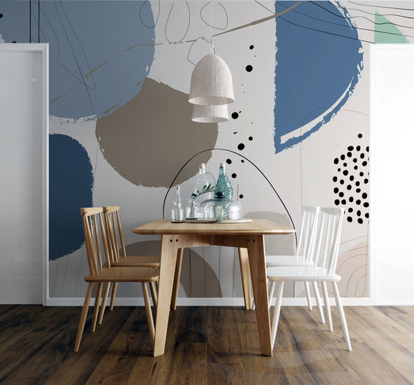 Geometric Abstract Pattern Wallpaper - Luzenandco