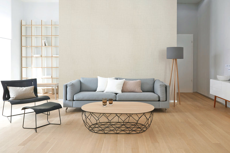 Premium Light Beige Linen Self Adhesive Wallpaper Peel and stick Vinyl