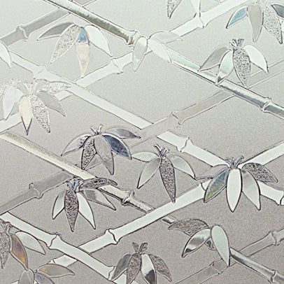 3D Bamboo Privacy Static Cling Window Film