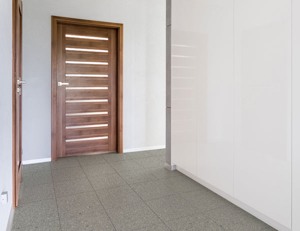 Peel and Stick Grey Terrazzo Vinyl Floor tiles