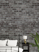 Premium Grey brick Self Adhesive Wallpaper Interior Film _W 123 cm - Luzen&Co