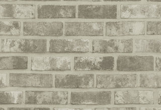 Premium Light Grey brick Self Adhesive Wallpaper Interior Film _W 123 cm