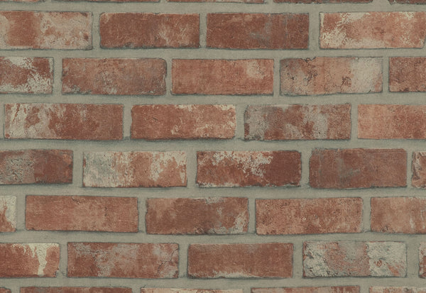 Premium Red brick Self Adhesive Wallpaper Interior Film _W 123 cm