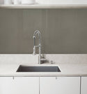 Dark Grey Metal Self Adhesive Wallpaper Interior Sheet - Luzen&Co