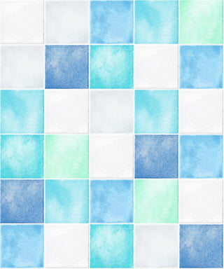 Island Blue Self Adhesive Wallpaper Interior Sheet - Luzen&Co