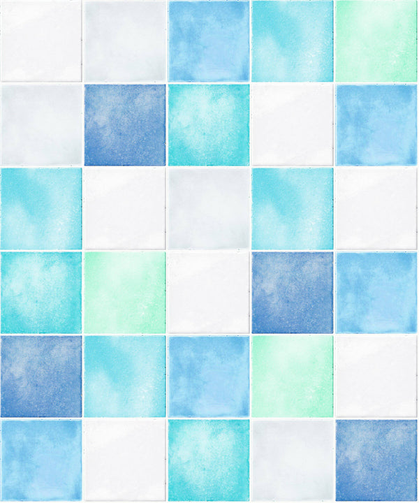 Island Blue Self Adhesive Wallpaper Interior Sheet - Luzen&Co