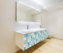 Island Blue Self Adhesive Wallpaper Interior Sheet - Luzen&Co
