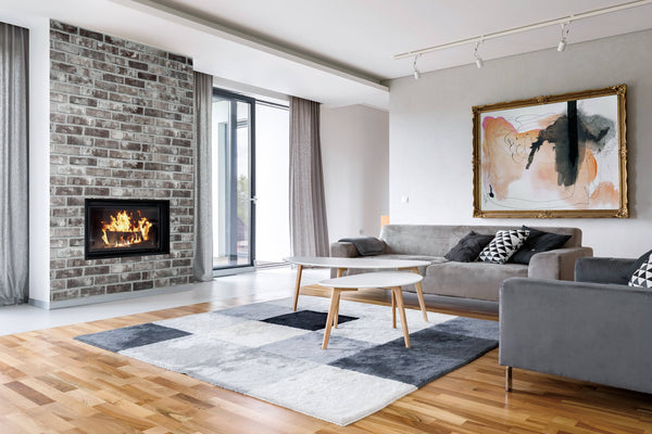 Premium Grey brick Self Adhesive Wallpaper Interior Film _W 123 cm - Luzen&Co