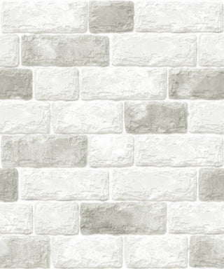 White&Grey Brick Self Adhesive Wallpaper Interior Sheet - Luzen&Co