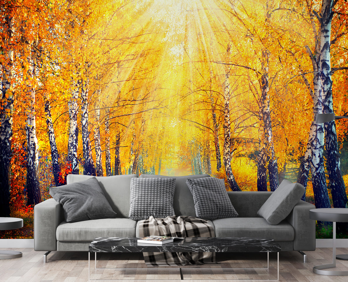 Landscape self adhesive wallpaper, Peel and Stick wall poster - Luzen&Co