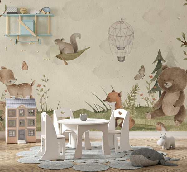 Happy Animals Design Wallpaper Luzenandco Wallpaper shop in Sydney Australia Luzen&co