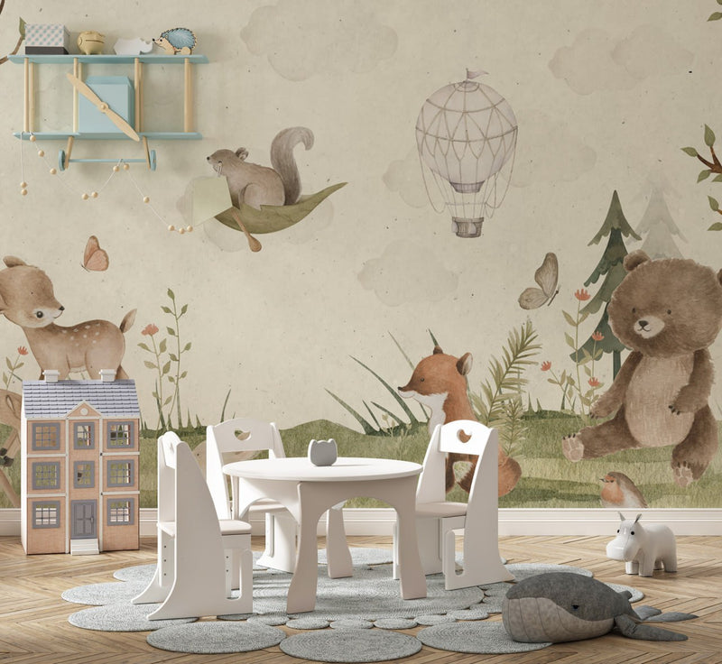 Happy Animals Design Wallpaper Luzenandco Wallpaper shop in Sydney Australia Luzen&co