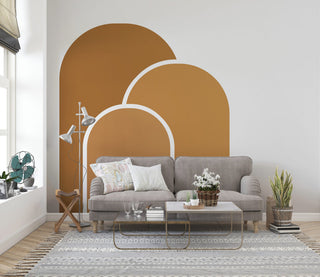Geometric Wall Pattern In Soft Beige Tones Wallpaper Luzenandco Wallpaper shop in Sydney Australia Luzen&co