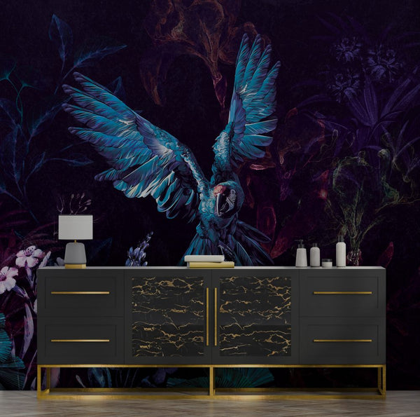 Exotic Bird Floral Wallpaper Luzenandco Wallpaper shop in Sydney Australia Luzen&co