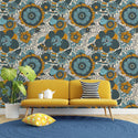 Geometrical Pattern Flowers Wallpaper, Wallpaper shop in Sydney, Australia