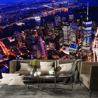 Skyscrapper Night View Wallpaper Luzenandco Wallpaper shop in Sydney Australia Luzen&co