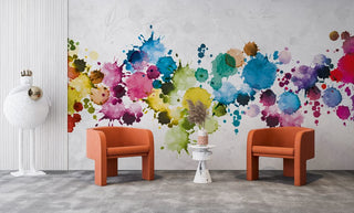 Watercolor Brush Marks Wallmural Luzenandco Wallpaper shop in Sydney Australia Luzen&co