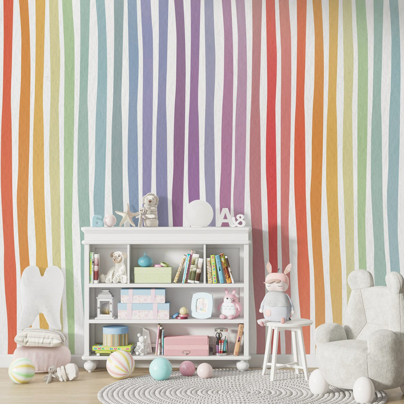 Colorful Striped Patterns Wallpaper Luzenandco Wallpaper shop in Sydney Australia Luzen&co