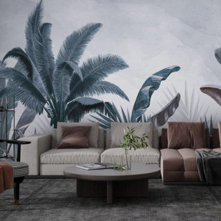 Tropical Leaves in Dark Tones Wallpaper Luzenandco Wallpaper shop in Sydney Australia Luzen&co