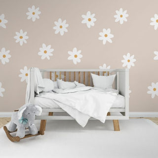 Beige Background Daisies Wallpaper Luzen and co Wallpaper shop in Sydney Austlralia