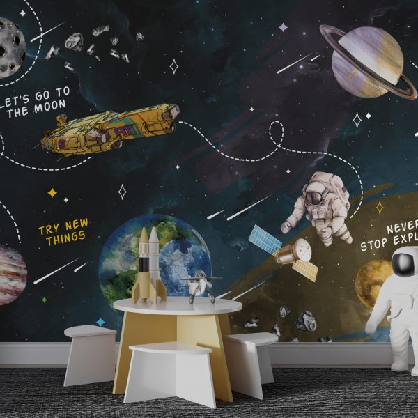 Planets for Kids Design Wallpaper Luzenandco Wallpaper shop in Sydney Australia Luzen&co