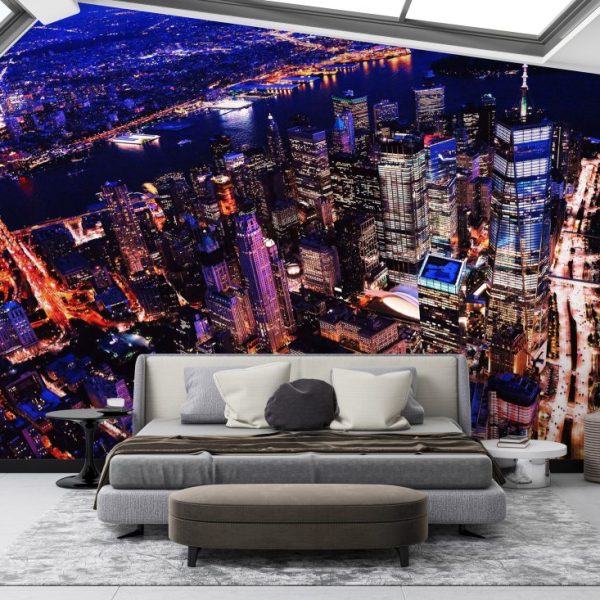 Skyscrapper Night View Wallpaper Luzenandco Wallpaper shop in Sydney Australia Luzen&co