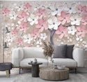 Abstract Pastel Colour Flowers Wallpaper, Wallpaper shop in Sydney, Australia