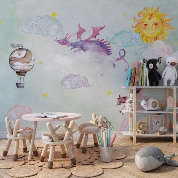 Dragon and Unicorn Wallpaper Luzenandco Wallpaper shop in Sydney Australia Luzen&co