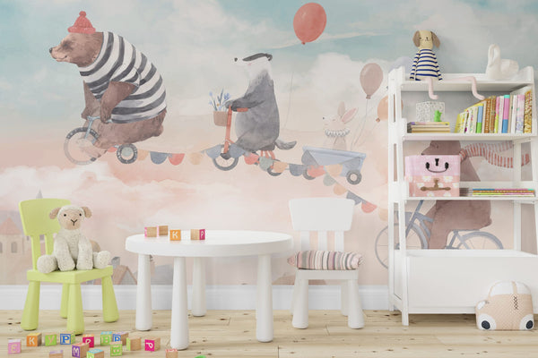 Animals Carnival Design Wallpaper Luzenandco Wallpaper shop in Sydney Australia Luzen&co