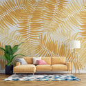 Abstract Floral Blonde Leafs Wallpaper Luzenandco Wallpaper shop in Sydney Australia Luzen&co