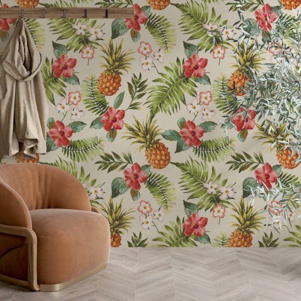 Pineapple Design Wallpaper Luzenandco Wallpaper shop in Sydney Australia Luzen&co