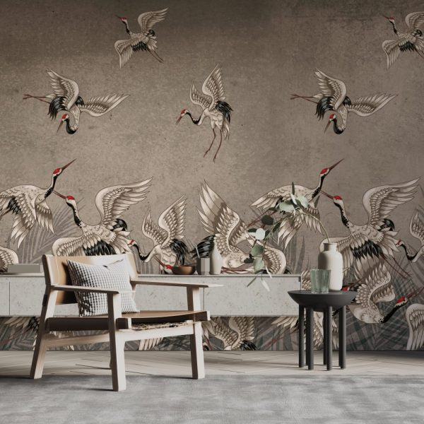 Stork Infestation Wallpaper Luzenandco Wallpaper shop in Sydney Australia Luzen&co