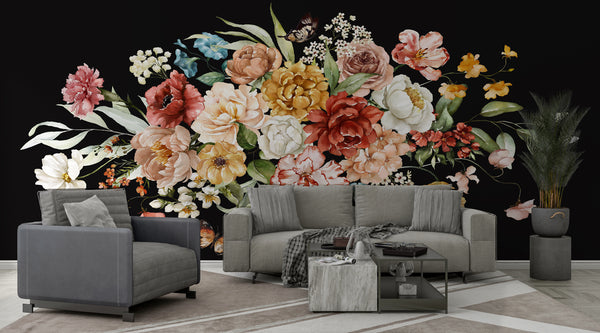 Watercolor Flowers Design Wallpaper , Wallpaper shop in Sydney, Australia