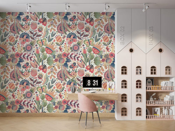 Abstract Floral Design Vivid Wallpaper, Wallpaper shop in Sydney, Australia