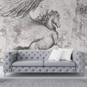 Da Vinci’s Pegasus Art Design Wallpaper Luzenandco Wallpaper shop in Sydney Australia Luzen&co