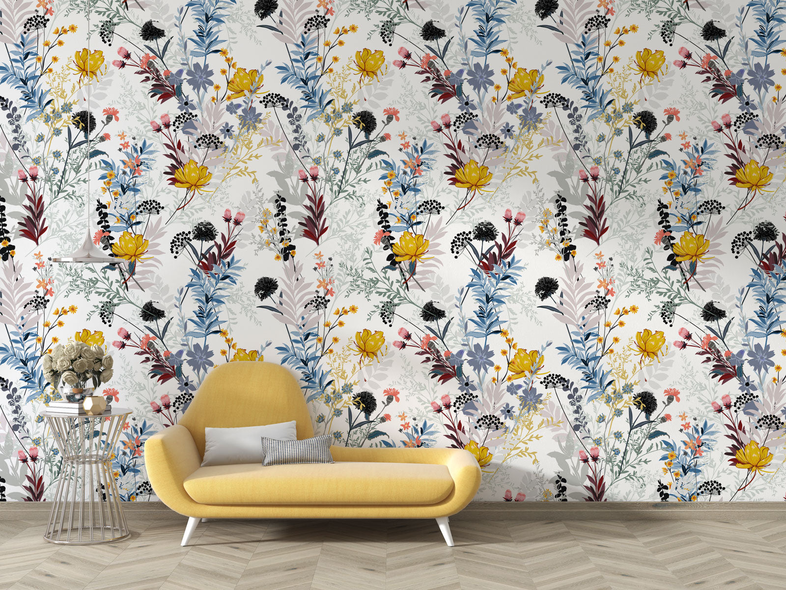 Floral Vintage Self adhesive wallpaper peel and stick wallpaper - Luzen&Co