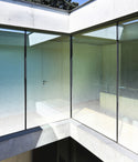 Gradation frosted privacy window film installed on glass