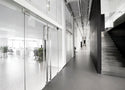 Horizontal gradient pattern of frosted privacy window film
