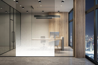 Horizontal gradation frosted privacy window film