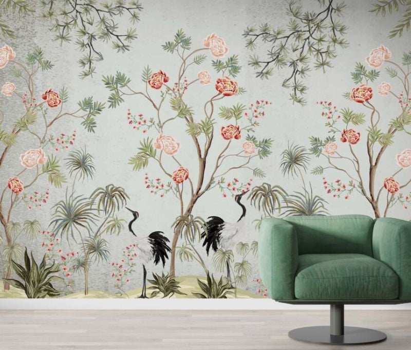 Autumn Flower Branch Self adhesive wallpaper