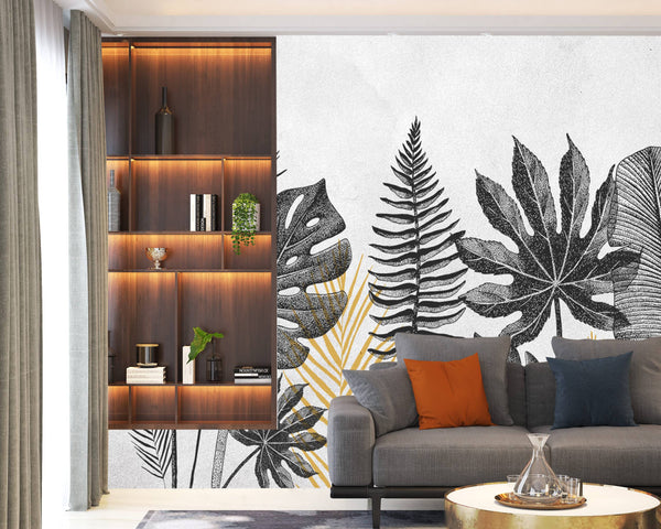 Big Tropical Leaf Self Adhesive Wallpaper