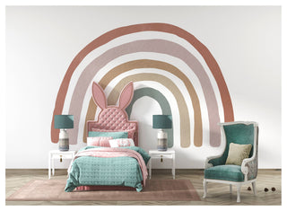 Rainbow Kids Peel and Stick Wallpaper,, Wall sticker, Wall poster, Wall Decal