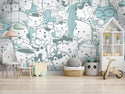 Kids Peel and Stick wallpaper Self adhesive wallpaper -Luzen&Co