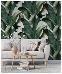 Green Banana Leaves Self adhesive wallpaper