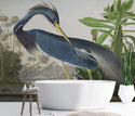 Blue Louisiana Bird Self adhesive wallpaper